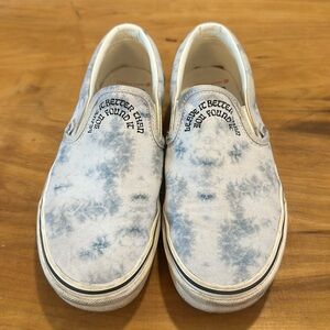 Vans x Parks Project Blue Tiedye Sneakers Size W8